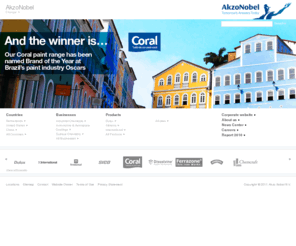 duluxletscolor.asia: Welcome to AkzoNobel
AkzoNobel is the largest global paints and coatings company and is a leading producer of specialty chemicals.