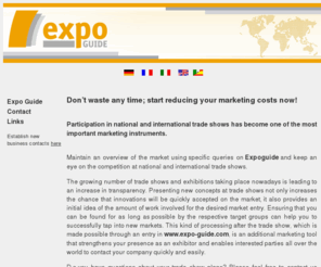 event-search-expo-guide.com: EXPO GUIDE S de RL de CV
Present your company, explore new markets from the very beginning