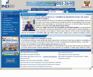 INSTITUTO NACIONAL DE ESTADISTICA DEL PERU instituto nacional de estadistica del peru: