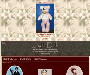 judisdolls.com: Judi's Dolls - Cloth Doll Patterns, Classes and More!
Judi's Dolls, original cloth dolls, patterns and doll making supplies.