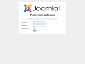 plotterspareparts.com: Plotterspareparts.com
Joomla! - il sistema di gestione di contenuti e portali dinamici