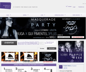 purpleweek.net: Purple Week - E-tickets for Brazilian parties
Bem-vindo à Purple Week, vendemos tickets para festas brasileiras!