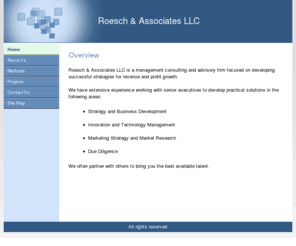 roeschllc.com: Home
Business strategy and business development consulting services in the areas of marketing, growth, partnerships and growth.