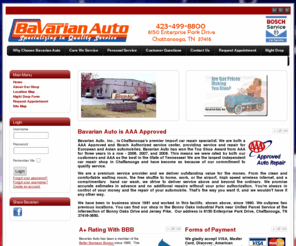 bavarian-auto.com: Bavarian Auto Inc. | Bavarian Auto Inc.
Bavarian Auto, Inc. , is Chattanooga's premier import car repair specialist. We are both a AAA Approved and Bosch Authorized service center, providing service and repair for European and Asian