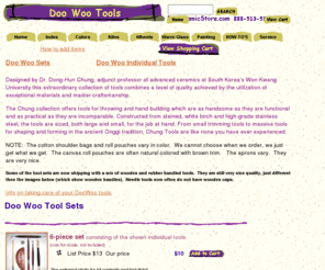 doowootools.com: Doo Woo Tools
Come to BigCeramicStore.com for all kinds of pottery tools, including Kemper, Dolan, and Jepson. We sell ceramic supplies and pottery supplies online; product information, links, tutorials and articles!