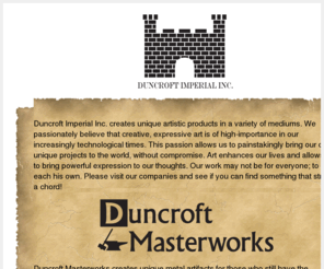 duncroftimperial.com: Duncroft Imperial Inc.
Duncroft Imperial Inc. Homepage