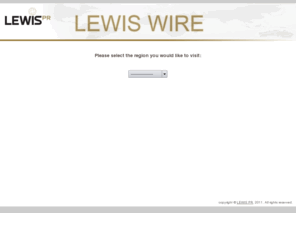 lewiswire.com: LEWIS Wire
LEWIS PR presents a useful guide to key business, technology and government events.