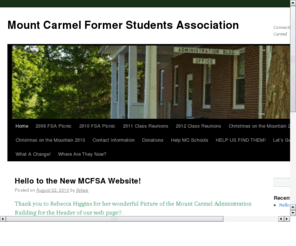 mcfsa.org: Mount Carmel High School Former Students Association
Connecting Friends~Helping Mount Carmel