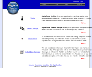 advanceddigitalengines.com: VinSite, Release Manager, GridViewTree and IDD
Release Manager by DigitalTools.