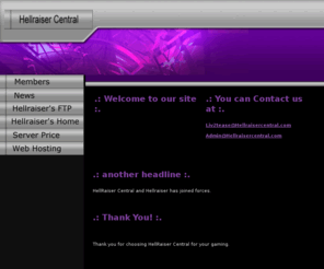 hellraisercentral.com: Hellraiser Central
Hellraiser Central is a Unreal web site
