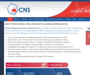 clinical.net.au: Leading Australian CRO | Early Phase Clinical Trials | CNS
Clinical Network Services (CNS) Pty Ltd is a trusted, full service Australian CRO, specialising in Phase I and Phase II clinical trials.