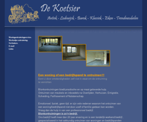 de-koetsier-meubelen.nl: De koetsier meubelen
In- en verkoop - Export van Antiek, Lodewijck, Barok, Klassiek, Eiken en Trendmeubelen