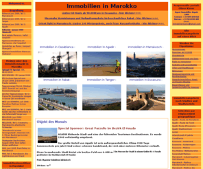 marokko-immobilien.com: Maroc: annonces immobilières | Portail immo | 1er site immobilier marocain
Trouvez un riad, un appartement ou une maison en vente ou à louer. Plus de 800 offres immobilières sélectionnées par les meilleurs agents immobiliers du Royaume du Maroc.