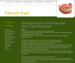 zahnarzt-angst.com: Zahnarzt Angst und Zahnersatz durch Zahnimplantate
Zahnarzt Angst und Zahnersatz durch Zahnimplantate