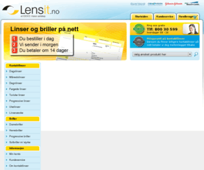 lensit.no: Linser | Norges billigste linser på nett – Lensit
Lensit tilbyr linser på nett til lavpris og rask levering rett hjem i postkassen. Det er enkelt å bestille og vi har prisgaranti på alle våre linser.