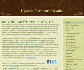 gentlyusedfurniturestore.com: Upscale Furniture Resales - Home
WELCOME!  Upscale Furniture Resales is your source for new & gently used, reasonably priced indoor and outdoor furniture -- perfect for sprucing up your home or outfitting an Outer Banks (OBX) vacation rental home.  We are conveniently located on Highway 1
