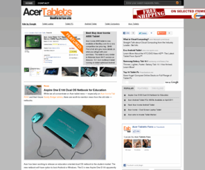 acertablets.org: Acer tablets
Unofficial fan site. Acer tablets reviews, best prices, news, applications, accessories, cases and more