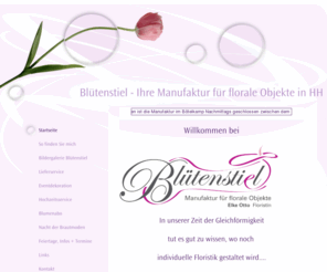 bluetenstiel.info: private homepage
Private Homepage der Ottonen, Krischers und Saalfelds mit Infos für Teil- oder Alleinerziehende und zum Thema Arbeitslosigkeit