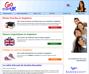 go-studyuk.com: Go-StudyUK - pour ceux qui veulent etudier en Angleterre
Go Study UK offers personal advice and support for higher education students considering studying at university in UK or following an intensive English language course. Conseil pour ceux qui veulent etudier en Angleterre