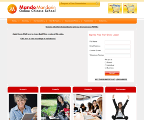 mandomandarin.info: Mando Mandarin Online Chinese School - Learning Chinese Just Got Easier with Mando Mandarin!
Learn Chinese Online with Live Teachers! Mando Mandarin!