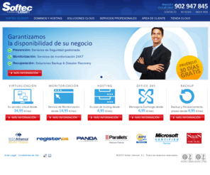 softecinternet.com: Softec CloudIT
Centralice sus recursos, optimice
gastos y confie en Profesionales, en Softec-Internet encuentra
soluciones de Registro de dominios, Alojamiento Web, Publicidad y
Marketing, herramientas para B2C, B2B, todo desde una sola pantalla y
facturacion centralizada junto a un lider de la Tecnologia.