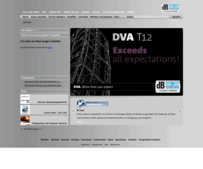 dbtechnologies.de: dB TECHNOLOGIES: Startseite
DE