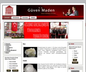 guvenmaden.com: Güven  Madencilik
Güven Maden - Madencilikte Elmalı Antalya Kumluca Bölgesinde 1 Numara