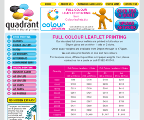 colourleaflets.biz: Full Colour Leaflets from Colourleaflets.biz
Full colour leaflet printing - 5,000 A5 leaflets only 99 inc. delivery