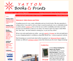 yatton.info: Home
Yatton Books and Prints is a leading source for rare and out of print books, especially childrens and illustrated books. 