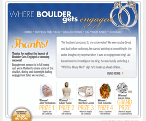bouldergetsengaged.com: Thanks
Boulder Gets Engaged Located on Canyon Blvd in Boulder, Colorado sells designer and custom engagement rings.