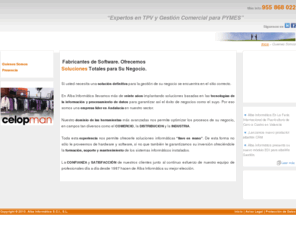 grupoalba.com: Alba InformÃ¡tica - Desarroladores de Software
Ofrecer soluciones basadas en las tecnologÃ­as de la informaciÃ³n y procesamiento de datos para asÃ­ optimizar los procesos empresariales en campos tan diversos como el COMERCIO, la DISTRIBUCIÃN y la INDUSTRIA.