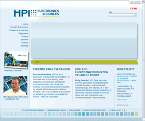 hpi-electronics.dk: HPI Electronics & Cables | EMS-leverandør
HPI er en af de førende EMS-leverandører i Danmark med mere end 30 års erfaring med produktion af elektronik og kabler til forsvarsindustrien