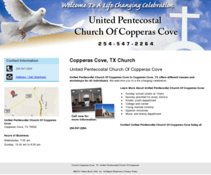 pentecostalchurchcove.com: Church Copperas Cove, TX -United Pentecostal Church Of Copperas
United Pentecostal Church Of Copperas Cove provides different classes and workshops for all individuals to Copperas Cove, TX. Call 254-547-2264 for more information.