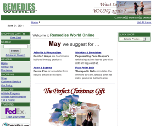 remediesworld.com: RemediesWorld.com - Remedies, Herbs, and Alternative Medicine
Remedies World is an online store for remedies, herbs, and alternative medicine.