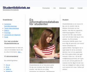 studentbibliotek.se: Studentbibliotek.se Tentor, PM, Rapporter och uppsatser
Studentbibliotek en resurs för dig som &aouml;r student. Här hittar du tentor, rapporter, pm, uppsatser och föreläsningsanteckningar.