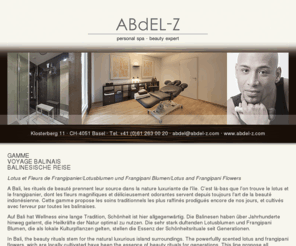 abdel-z.com: ABdEL-Z pesonal spa · beauty expert · Klosterberg 11 · CH-4051 Basel &middot Switzerland
