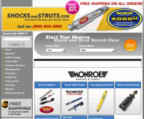 shocksandstruts.com: Auto Shocks and Struts, Discount Automotive Struts and Shocks
auto shocks  Find brand name auto shocks and struts for less at ShocksandStruts.com. Were the source for discount automotive struts and shocks. Get brand name parts for less.