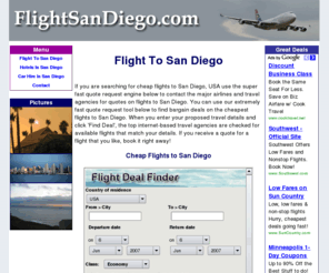 flightsandiego.com: Flight To San Diego
FlightSanDiego.com is a comprehensive guide to finding the best flight deals to San Diego.
