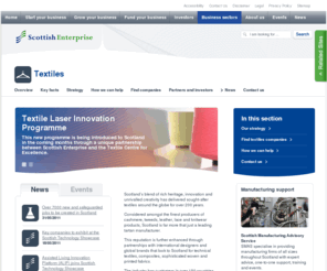 scotland-textiles.com: Textiles | Scottish Enterprise | Scottish Enterprise
Business advice and support for textiles companies in Scotland