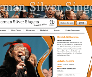 german-silver-singers.de: German Silver Singers - Singen ist Silber!
Mindestens 60 Jahre Lebenserfahrung, viel Freude an guter Vokalmusik, ein Repertoire von Volksmusik bis Rock, ausdrucksstarke Stimmen, interessanteTypen. Das sind die German Silver Singers. Mit Welthits und eigenen Songs begeistern sie Ihr Publikum als Solisten und Chor. 