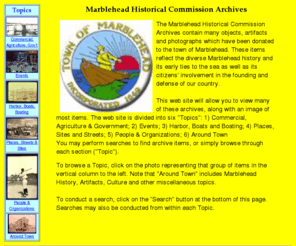 marbleheadhistory.com: Marblehead History and Marblehead Historical Commission Archives
Marblehead history and Marblehead Historical Commission Archives