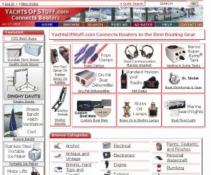 yachtsofstuff.com: YachtsOfStuff.com Connects Boaters to Boat Parts and Marine Accessories.
YachtsOfStuff.com is a premier boat part exchange source. Buy, sell and find boats, boat parts, yacht supplies and marine accessories by connecting to world-wide boating network.