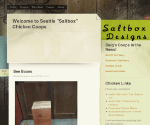 saltboxdesigns.com: Seattle "Saltbox" Chicken Coops | The Saltbox Coop
