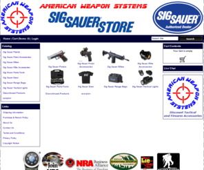 sigp238.com: Sig Sauer Store your source to Sig Sauer Pistols, Rifles and Accessories.
Sig Sauer Store is your source to Sig Sauer Pistols, Rifles and Accessories.  The Sig Sauer Store is owned and operated by American Weapon Systems the leading provider of genuine Sig Sauer firearms and accessories.