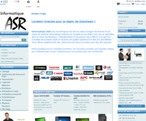 asr-e.com: Informatique ASR
Boutique Informatique ASR