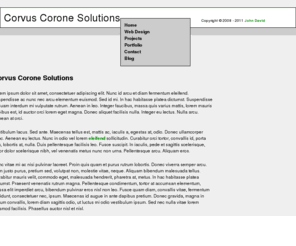 corvuscorone.net: Corvus Corone Solutions
Portfolio of John David, web and application developer.