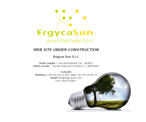 ergycasun.com: Inizio
Sostituisci questa descrizione con quella desiderata che verrà utilizzata per la creazione di meta informazioni dai motori di ricerca per indicizzare il tuo sito web.