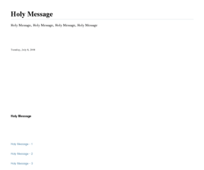 holymsg.com: Holy Message
Holy Message