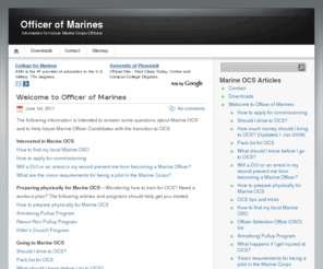 officerofmarines.com: Officer of Marines
Information for future Marine Corps Officers