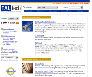 taltech.com: TALtech - RS232 Software, Serial Com Port and IP software, Balance Software and Barcode Software for Bar Code Generation
RS232, TCP/IP and Barcode Software